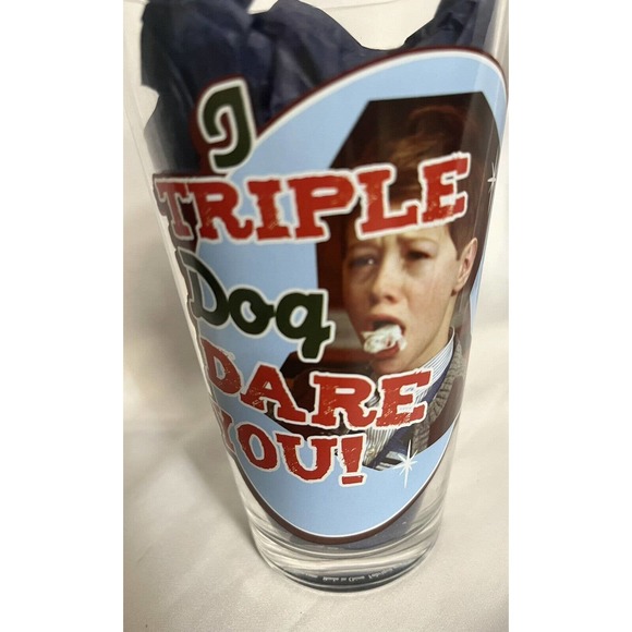 A Christmas Story Movie Pair of 2 16 oz Pint Glasses Christmas Party Barware - Picture 3 of 5